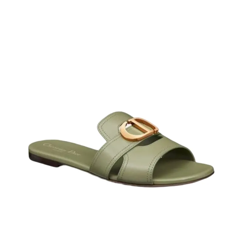 DIOR 30 Montaigne Slide Slippers Women's Green-2