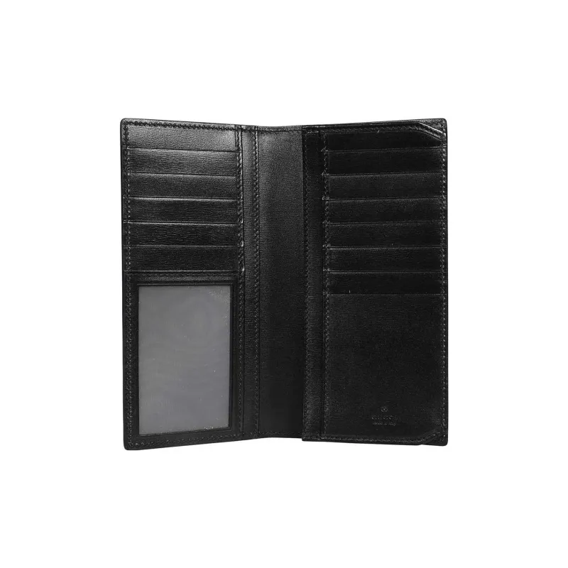 GUCCI GG Marmont Smooth Cow Leather Document Wallet Regular Men's Black-2