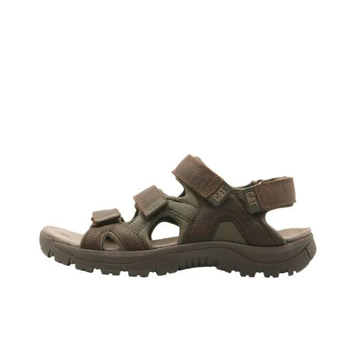 CAT Beach Sandals Men Brown