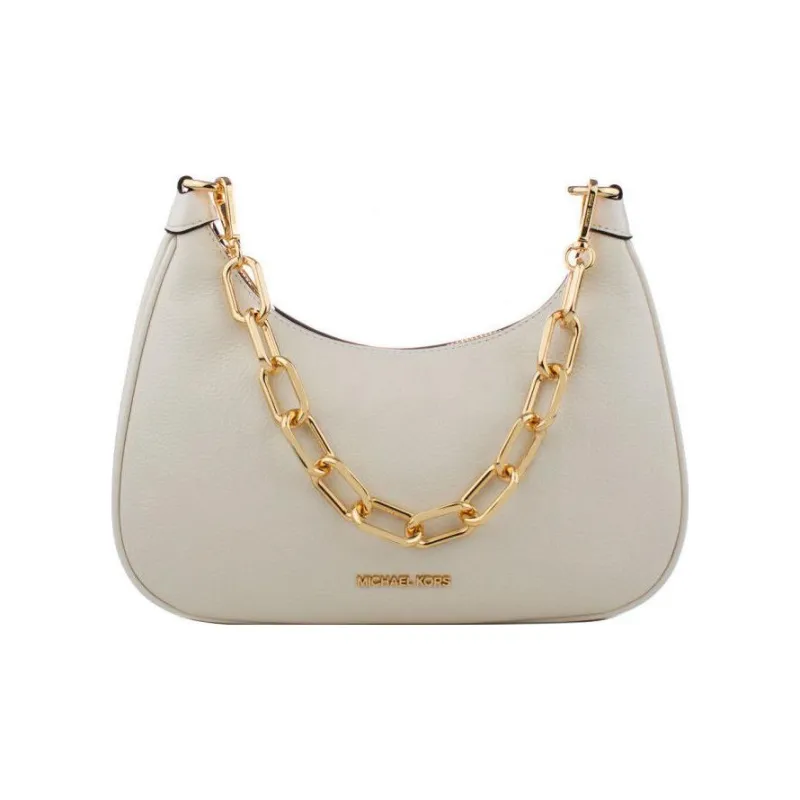 MICHAEL KORS Leather Chain Bag Moon Shaped Bag Handbag Shoulder Bag Women's White-0