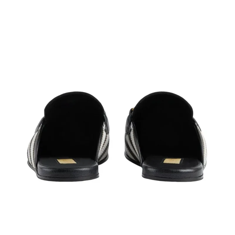 GUCCI Adidas X GUCCI Horsebit Slipper 'Black'-3