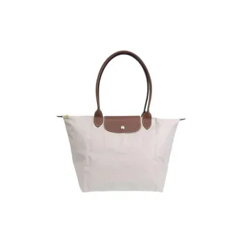 LONGCHAMP Le Pliage Polyamide Canvas With Leather Trim One Shoulder Handbags Large Size Women's Paper Color