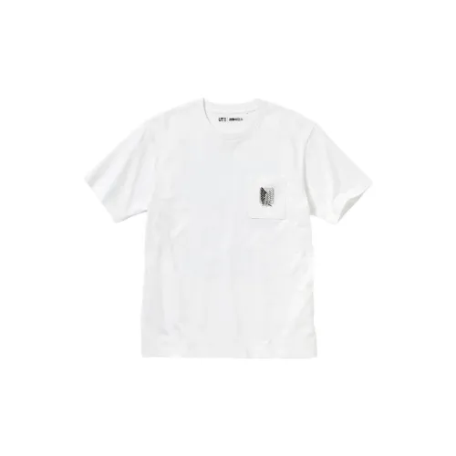 UNIQLO X Attack On Titan T-Shirts Men White