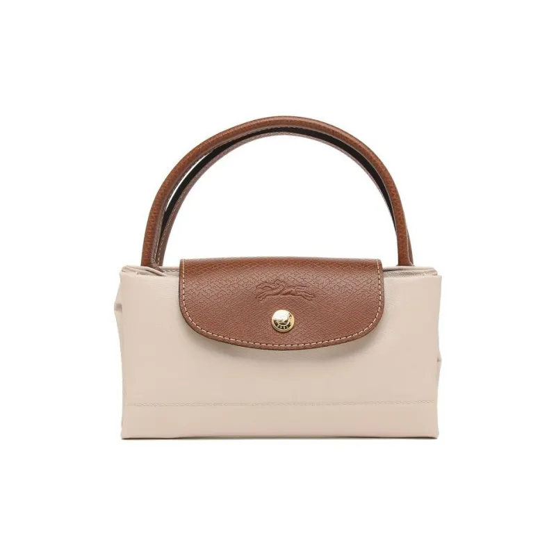 LONGCHAMP Le Pliage Canvas With Leather Canvas Bag Dumpling Bag Handbags Small Size Women's Paper Color-6