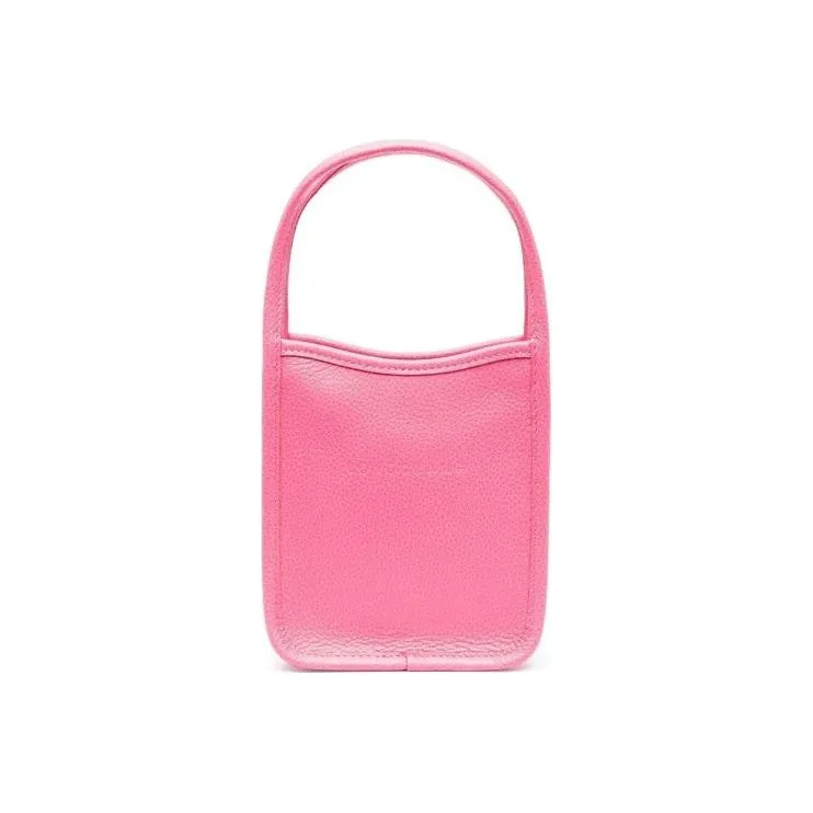 LONGCHAMP Le Foulonné Cow Leather Handbag Mini Women's Candy Pink-0