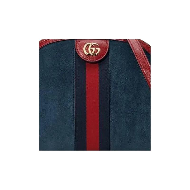 GUCCI Ophidia Suede Patchwork Patent Leather Dome Bag, Crossbody Bag, Shoulder Bag Women's-5
