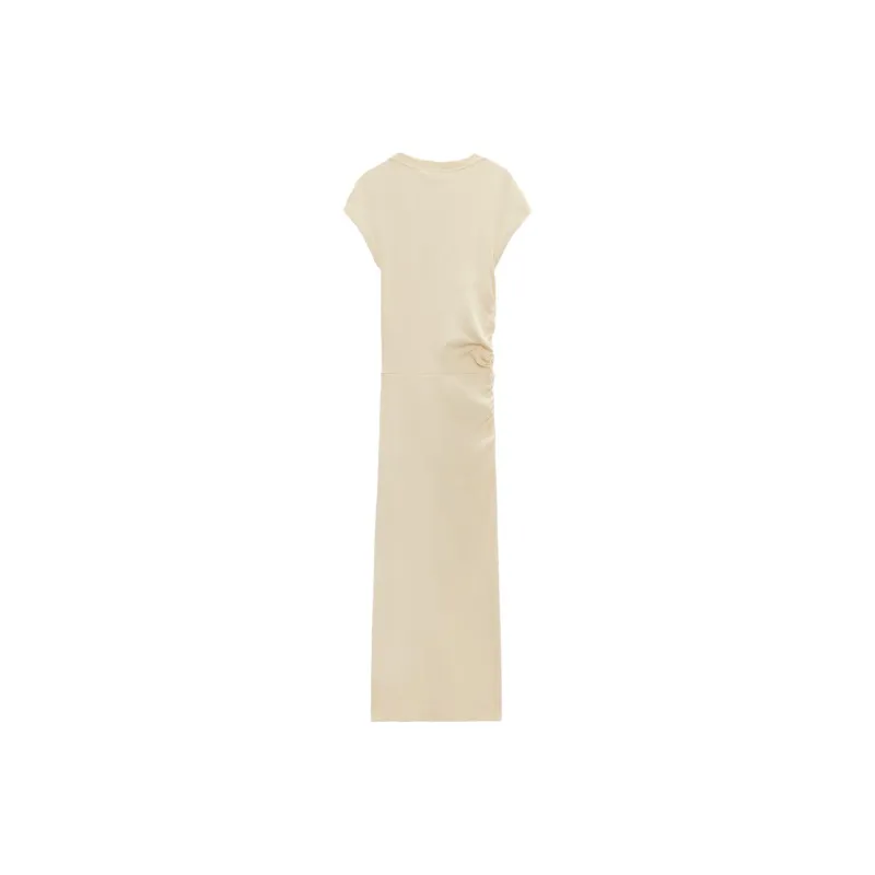 ZARA Sleeveless Dresses Women's White-1