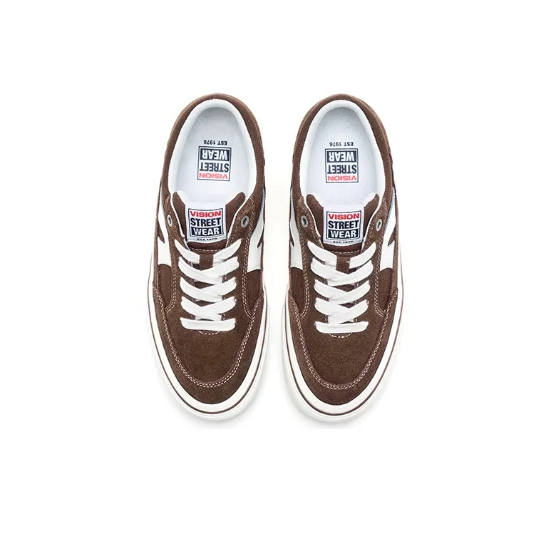 Vision Street Wear Stick Low Top Skateboard Shoes Unisex Coffee-3