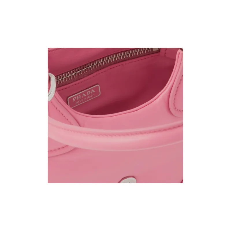 PRADA Moon Padded Nappa Leather Bag Geranium Pink-4
