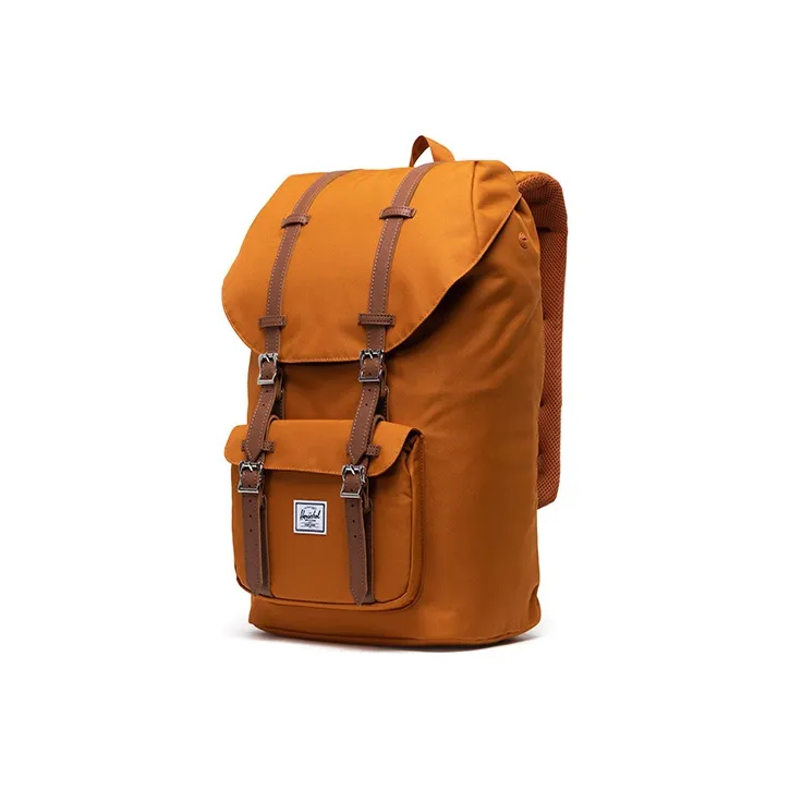 Herschel Polyester Travel Bags Backpack Large Size Unisex Pumpkin Yellow-1