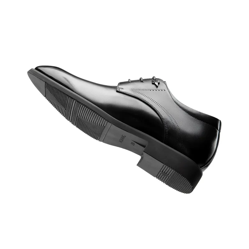 AOKANG Dress Shoes Men Low Top Black-3