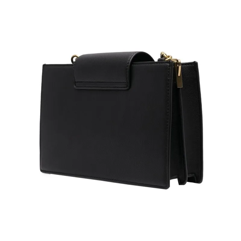 VERSACE JEANS COUTURE Sheepskin Crossbody Bag, Shoulder Bag Women's Black-3