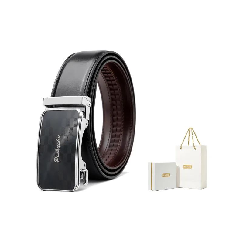 PISHUSHU Leather Belts Men-3
