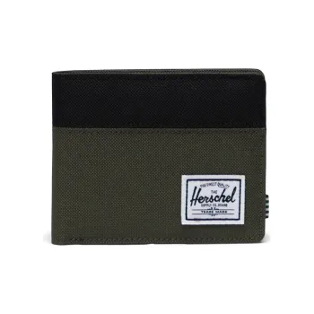 Herschel Canvas Canvas Bag Card Holder Money Clip Wallet Unisex Forest Night/Black