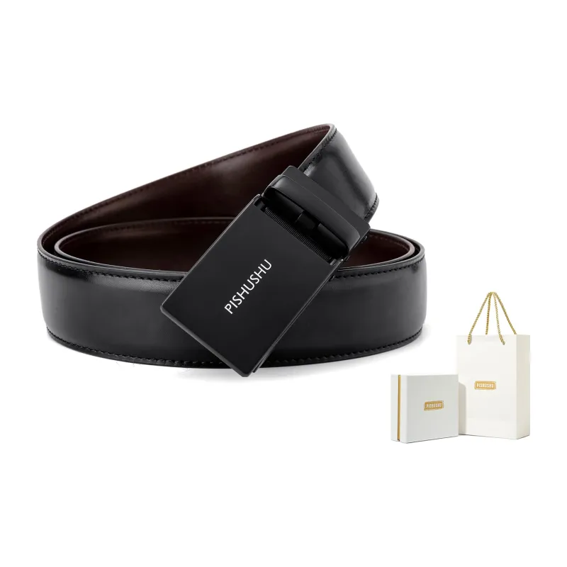 PISHUSHU Leather Belts Men-7