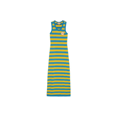 GUCCI Non-shoes Sleeveless Dresses Women's Blue