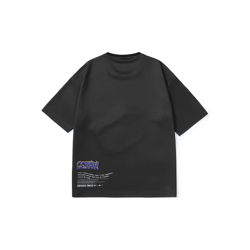 GENANX Straight T-Shirt Unisex White-8