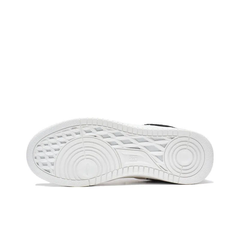 LiNing Tianji Slip Resistant Cushioning Abrasion Resistant Low Top Skateboard Shoes Women's White Black-6