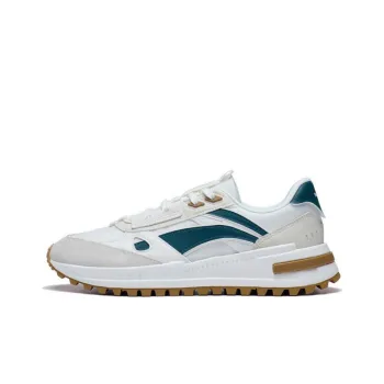 LiNing Wind Rider 2.0 Anti Slip Wear Resistant Low Top Sports Casual Shoes Men's White Green Brown