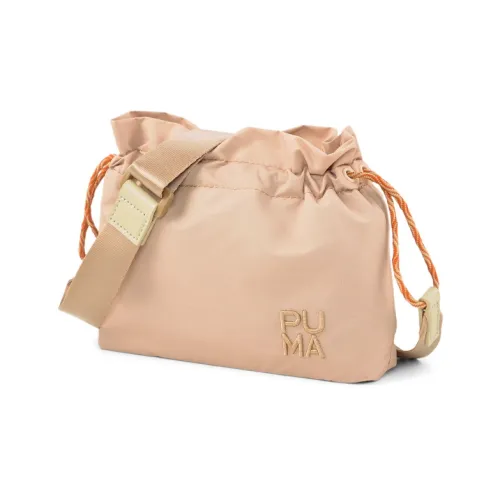 PUMA Fabric Shoulder Bag Crossbody Bag Handbag Mini Women's Taupe