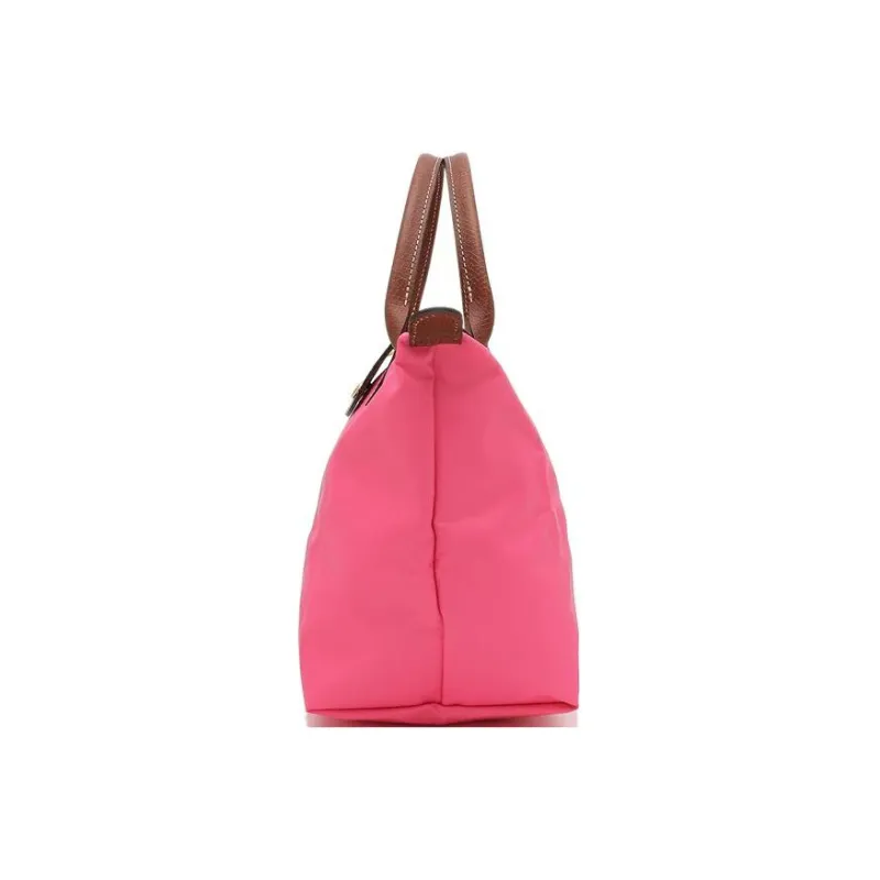 LONGCHAMP Canvas With Leather Trim Canvas Bag, Dumpling Bag, Handbag Small Size Women's Candy Pink-2