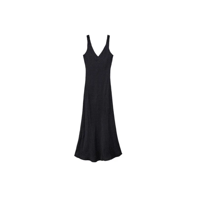ZARA Slip Dresses Women's Black-1
