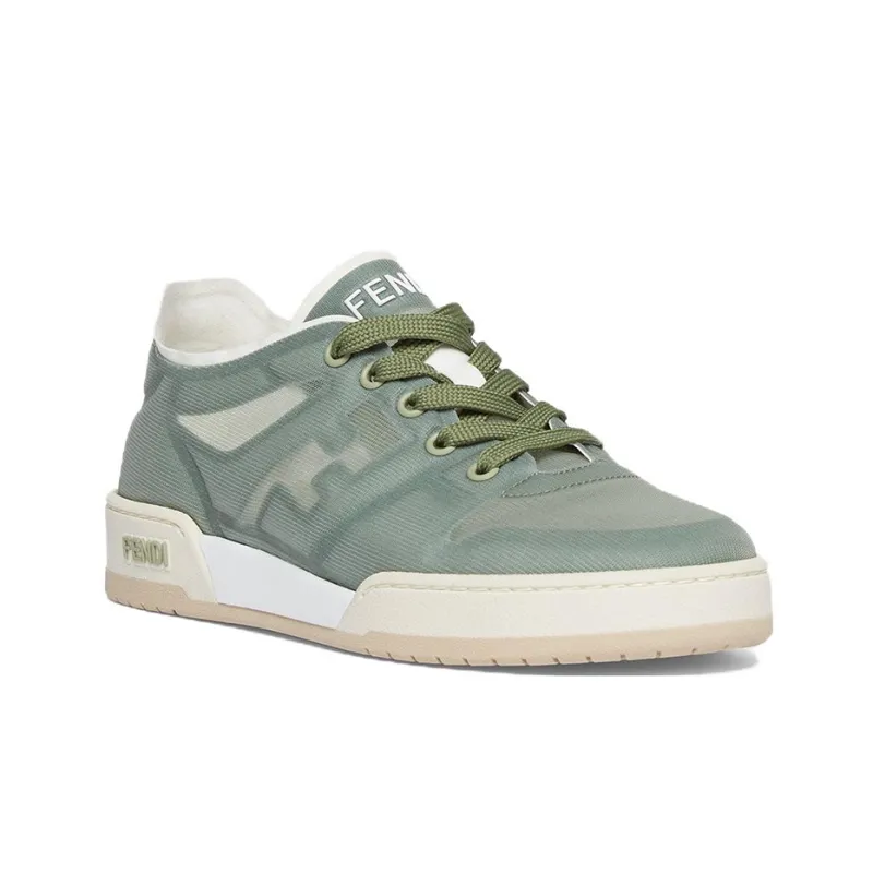 FENDI Match Low Top Mesh 'Green' Women's-1