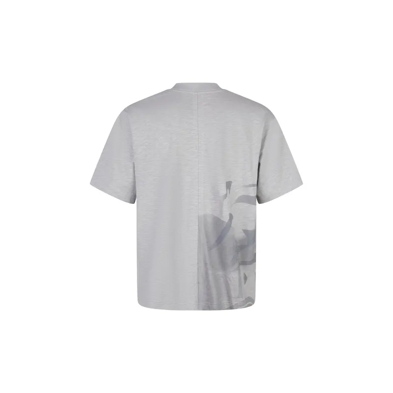 LiNing x CHENGLONG,LIANMINGKUAN Li Ning X Jackie Chan Co branded Kung Fu Series SS23 T Shirt Men's Gray-1