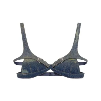Givenchy Crossed Front Bra 'Military Blue'