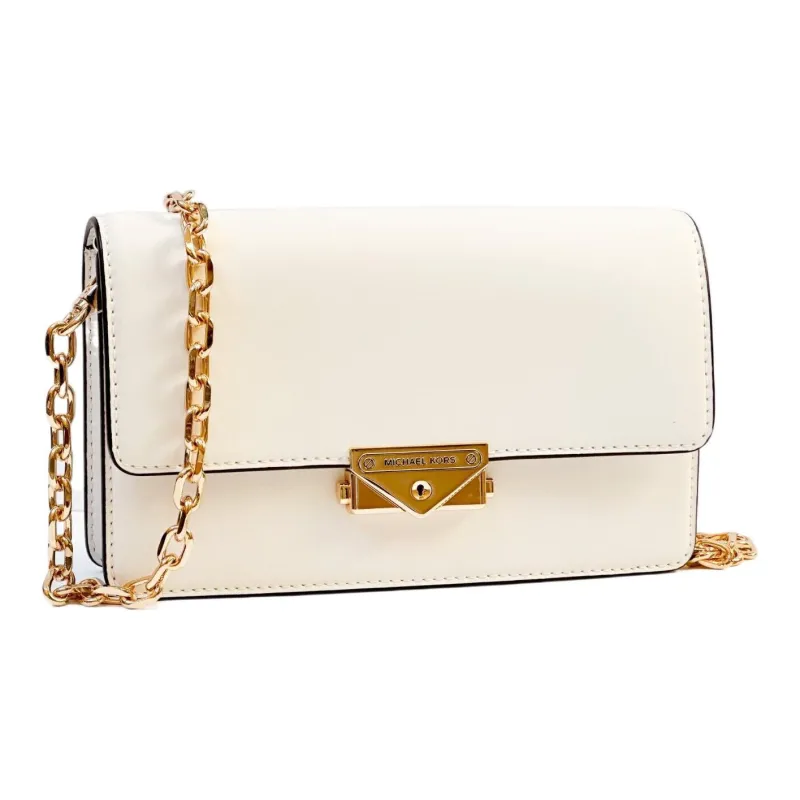 MICHAEL KORS Cece Leather Baguette Bag Shoulder Bag Crossbody Bag Medium Size Women's White-1
