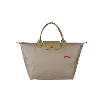 LONGCHAMP Le Pliage Club Nylon Fabric Long Handle Shoulder Bag Trumpets Women's Brown