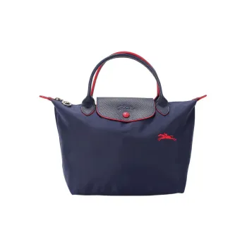 LONGCHAMP Le Pliage Club Canvas Bag, Dumpling Bag, Tote Bag, Shopping Bag, Handbag Trumpets Women's Marine Blue