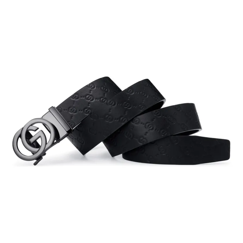 GOLF Cow Leather Automatic Buckle Belt Men's Multicolor Width  3.5cm-8