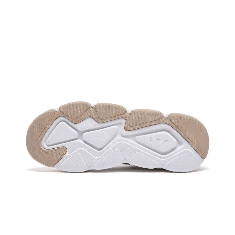 XTEP Undercurrent 2.0 Anti Slip Wear Resistant Skateboard Shoes Men's White-3