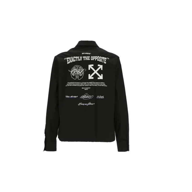 OFF WHITE Zipped Long Sleeved Shirt-1