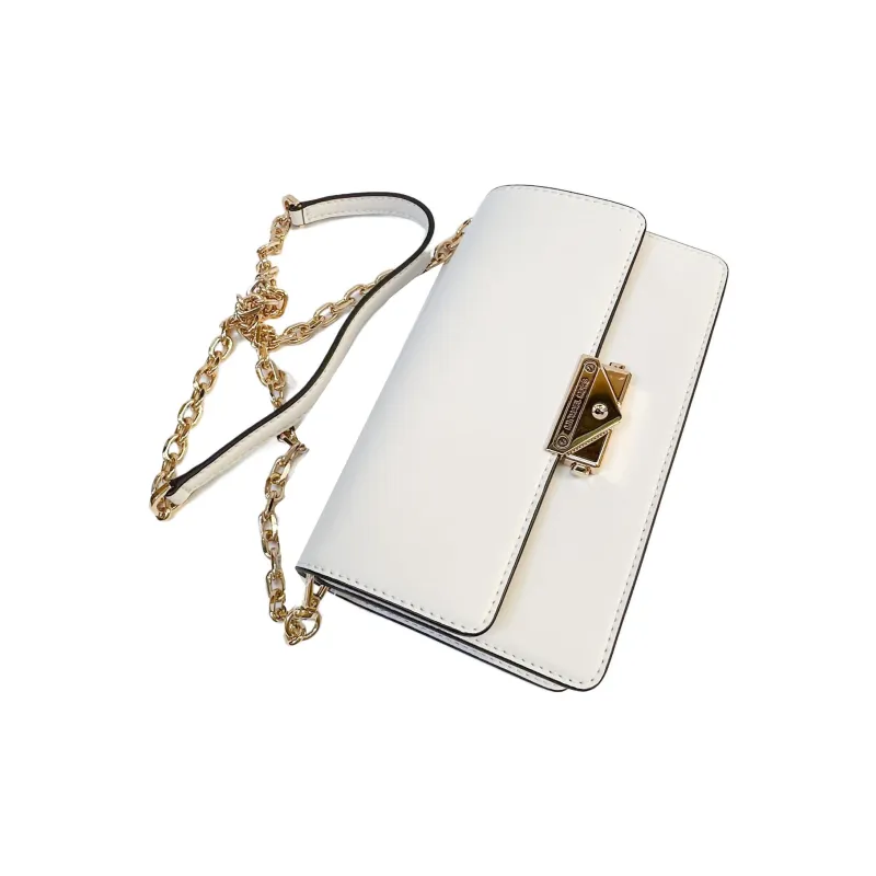 MICHAEL KORS Cece Leather Baguette Bag Shoulder Bag Crossbody Bag Medium Size Women's White-3