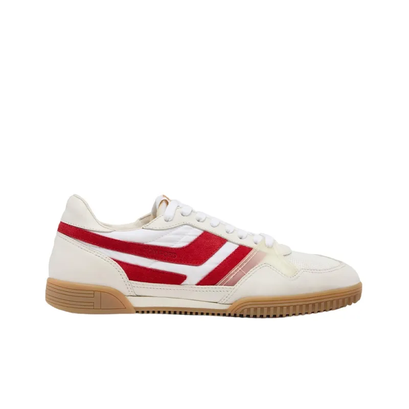 TOM FORD Cushioned Slip-Resistant Abrasion-Resistant Low-Top Casual Shoes Men's White Red-1