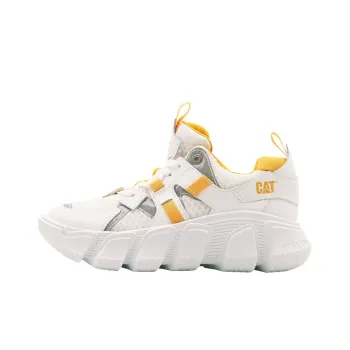 CAT Imposter Mesh Low Top Sports Casual Shoes Unisex White Yellow