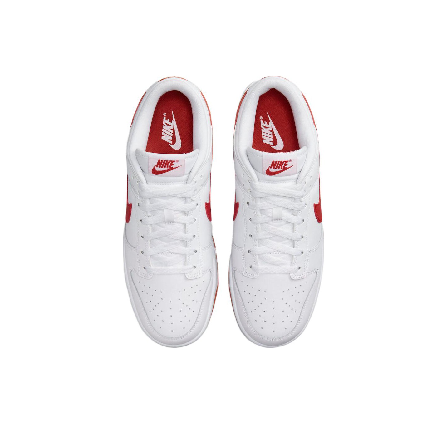 Nike Dunk Low Retro White Picante Red - POIZON
