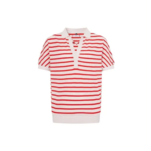 Tommy Hilfiger Polo Shirts Women's Red/White Stripes