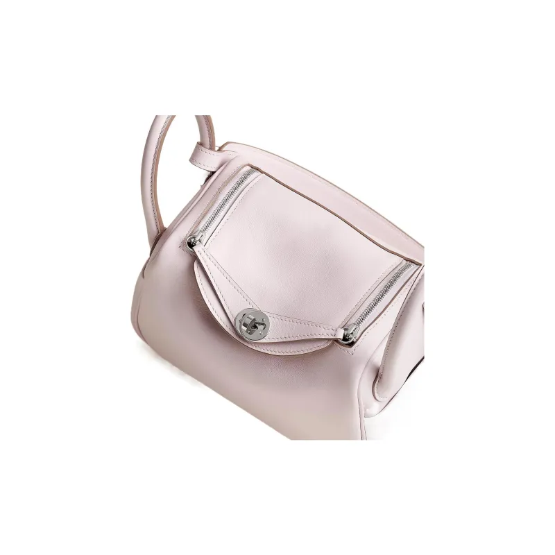HERMES Lindy Swift Calfskin Handbag Shoulder Bag Crossbody Bag Mini Women's Dream Purple/Gold Brown-2
