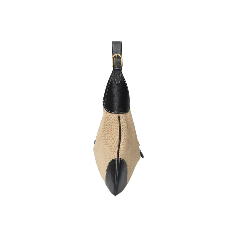 GUCCI Aphrodite Canvas With Leather Canvas Bag Handbag Shoulder Bag Medium Size Women's Beige/Black-3