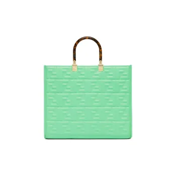 FENDI Sunshine Calfskin Tote Bag, Shopping Bag, Shoulder Bag, Crossbody Bag, Handbag Medium Size Women's Green