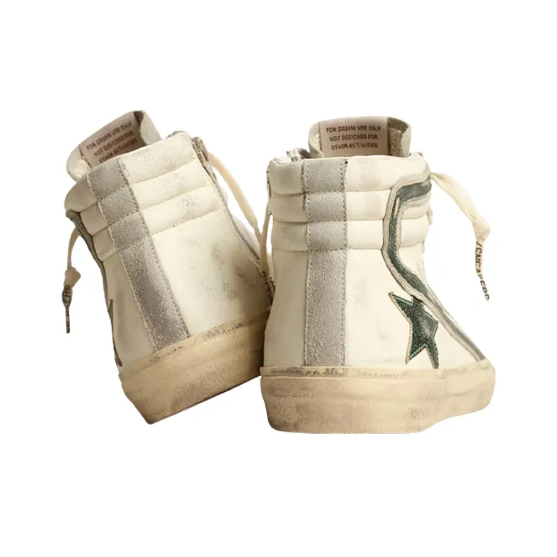 Golden Goose Slide Distressed High-top Sneakers-2