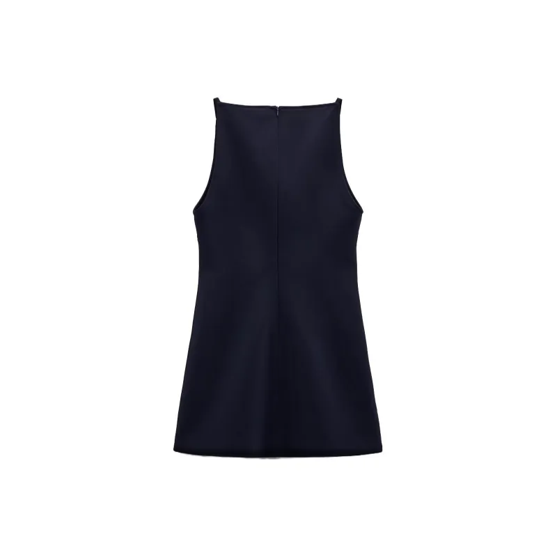 ZARA Sleeveless Dresses Women's Sea Blue-1