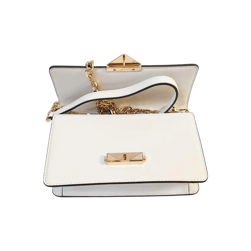 MICHAEL KORS Cece Leather Baguette Bag Shoulder Bag Crossbody Bag Medium Size Women's White-4