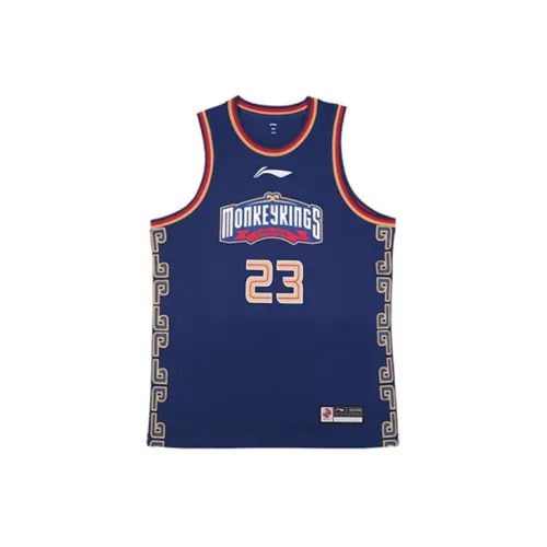 LINING Li Ning CBA Nanjing Tongxi Basketball Uniform Basketball Jerseys Men Dark Blue