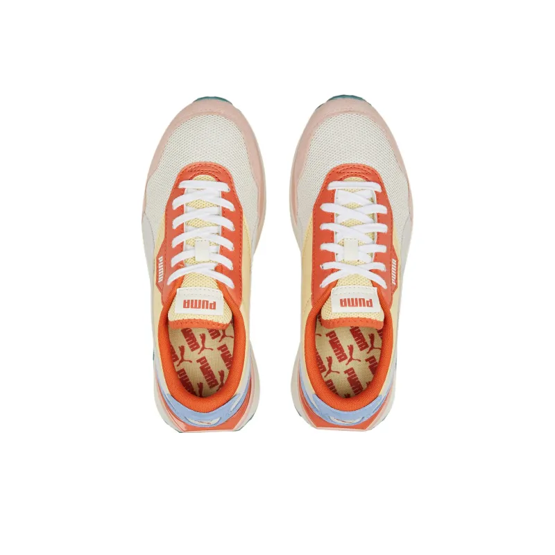 PUMA Cruise Rider Trainer Anti Slip Wear Resistant Low Top Sports Casual Shoes Women's Beige Pink Orange-3