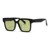 Bright Black/Green Lens