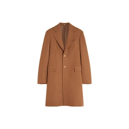 Lanvin Coats Men Brown